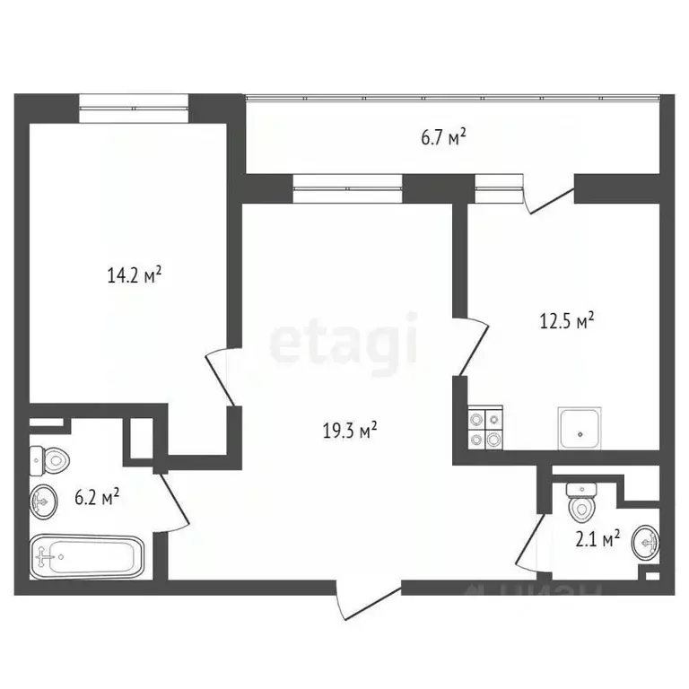 2-к кв. Москва Лосиноостровская ул., вл45к2 (59.0 м) - Фото 0
