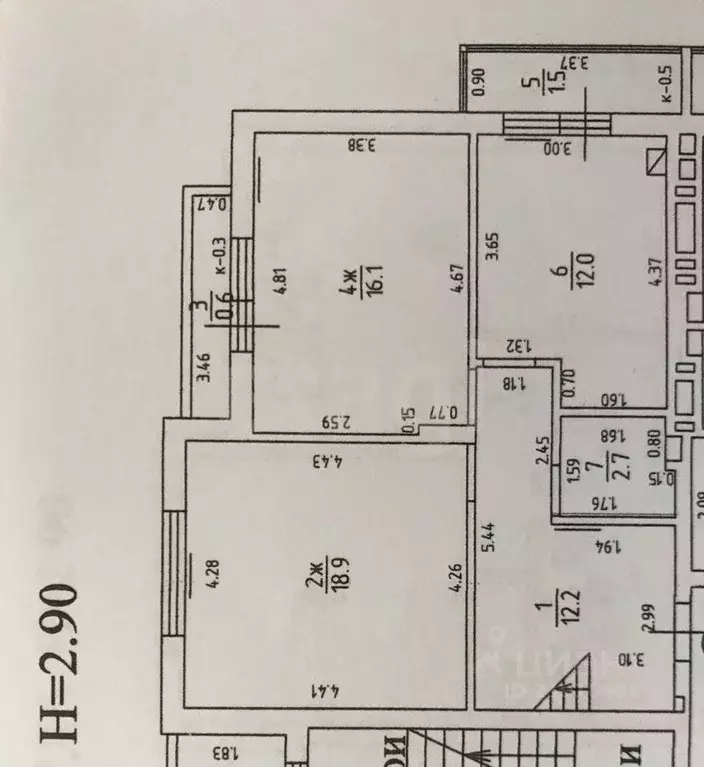 3-к кв. Калининградская область, Гурьевский муниципальный округ, пос. ... - Фото 2
