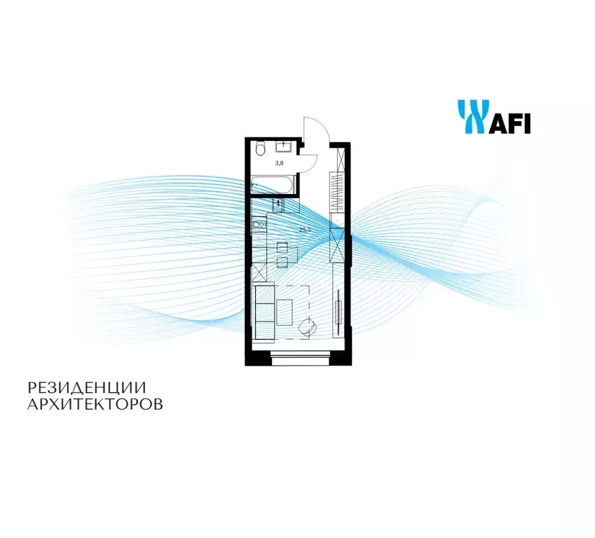 Квартира-студия: Москва, Большая Почтовая улица, 24 (29.3 м) - Фото 1