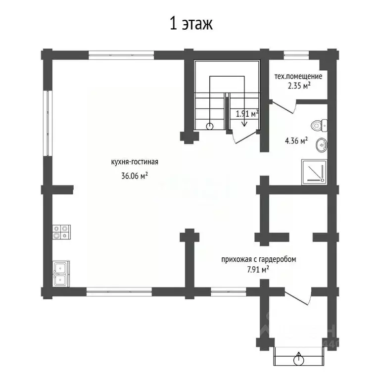 Дом в Тюменская область, Тюменский муниципальный округ, д. Елань ул. ... - Фото 2