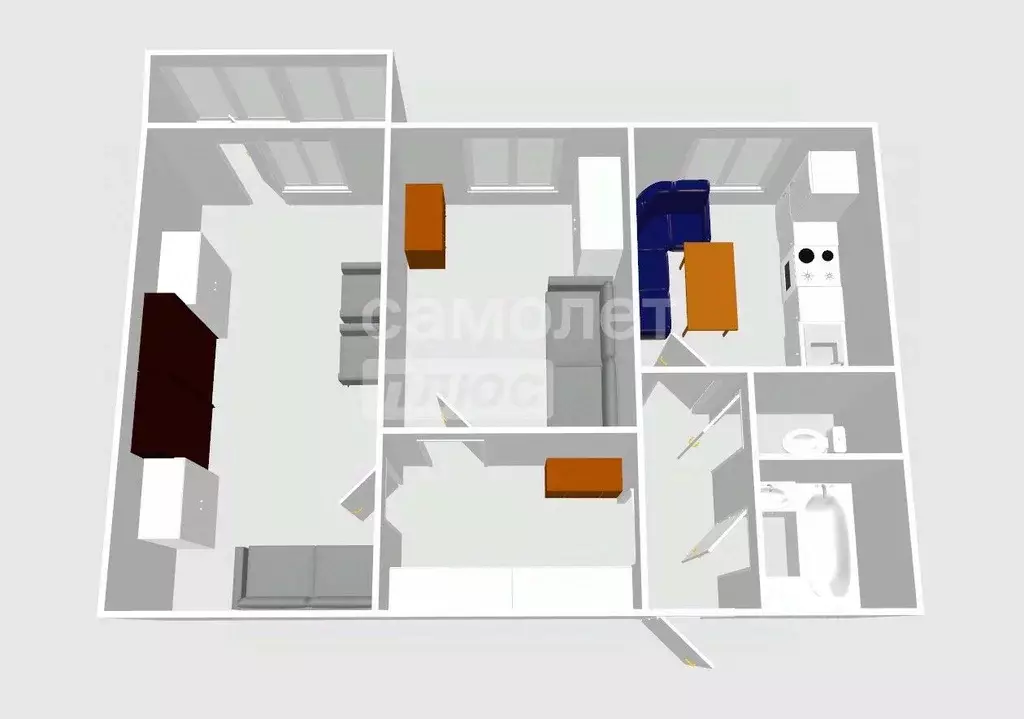 2-к кв. Пензенская область, Пенза ул. Бородина, 7 (54.5 м) - Фото 1