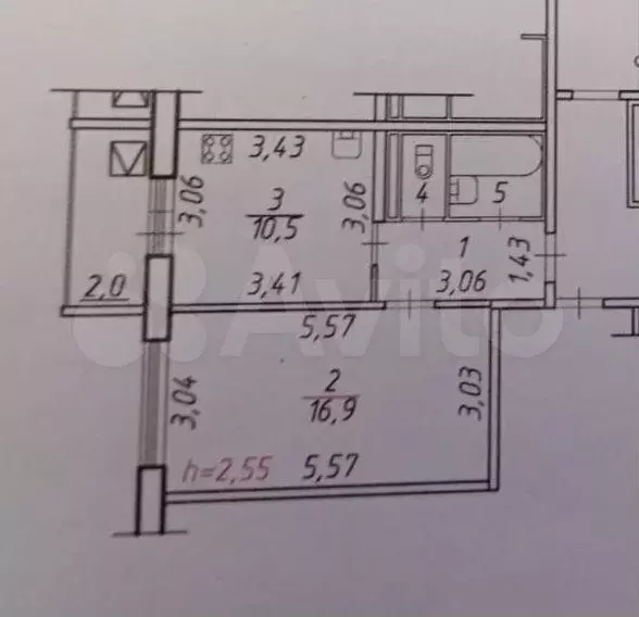 1-к. квартира, 37 м, 8/10 эт. - Фото 0