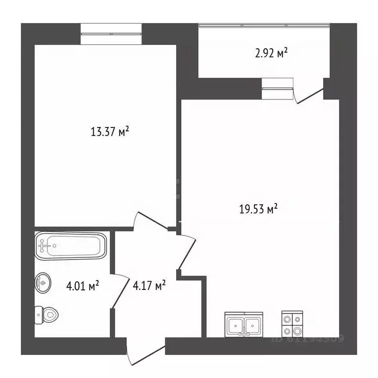 1-к кв. Мордовия, Саранск ул. Кирова, 9 (41.08 м) - Фото 2