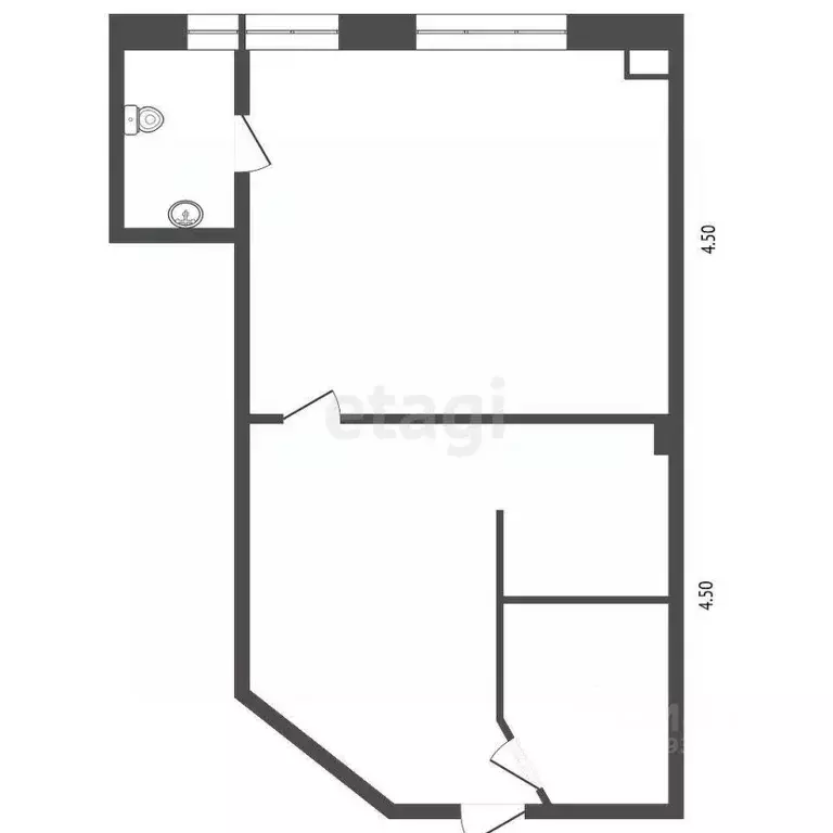 Офис в Тюменская область, Тюмень ул. Свердлова, 5 (48 м) - Фото 2