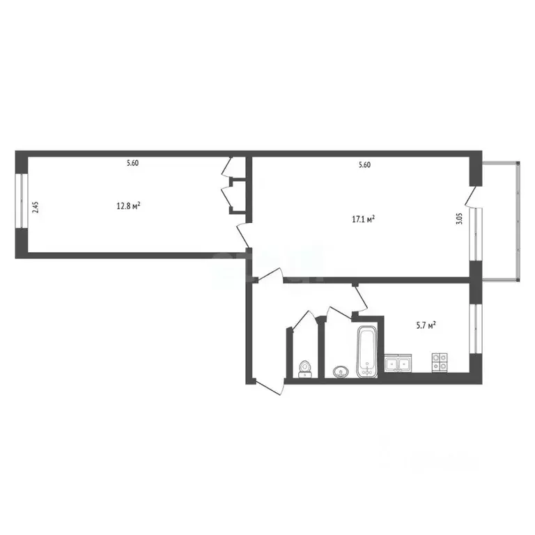 2-к кв. Камчатский край, Петропавловск-Камчатский Океанская ул., 63/1 ... - Фото 1