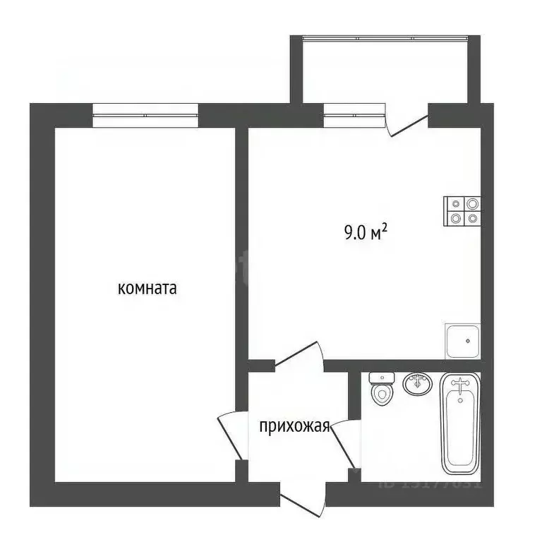 1-к кв. Ямало-Ненецкий АО, Новый Уренгой Строителей мкр, 5/1 (38.9 м) - Фото 1