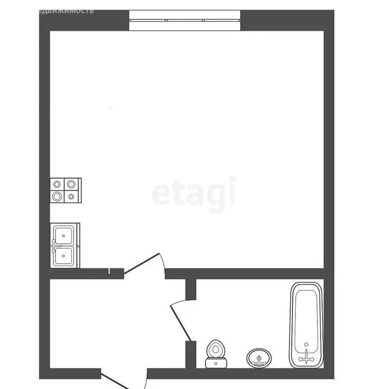 Квартира-студия: Самара, Воронежская улица, 32 (18 м) - Фото 1