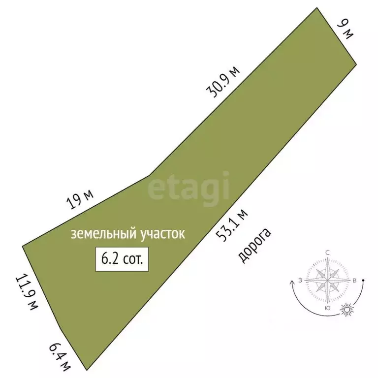 Участок в Ханты-Мансийский АО, Урай Автомобилист-1 СОНТ, 16 (6.2 сот.) - Фото 2