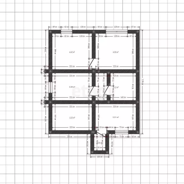 Дом в Белгородская область, Алексеевка Юбилейная ул., 95 (128 м) - Фото 2