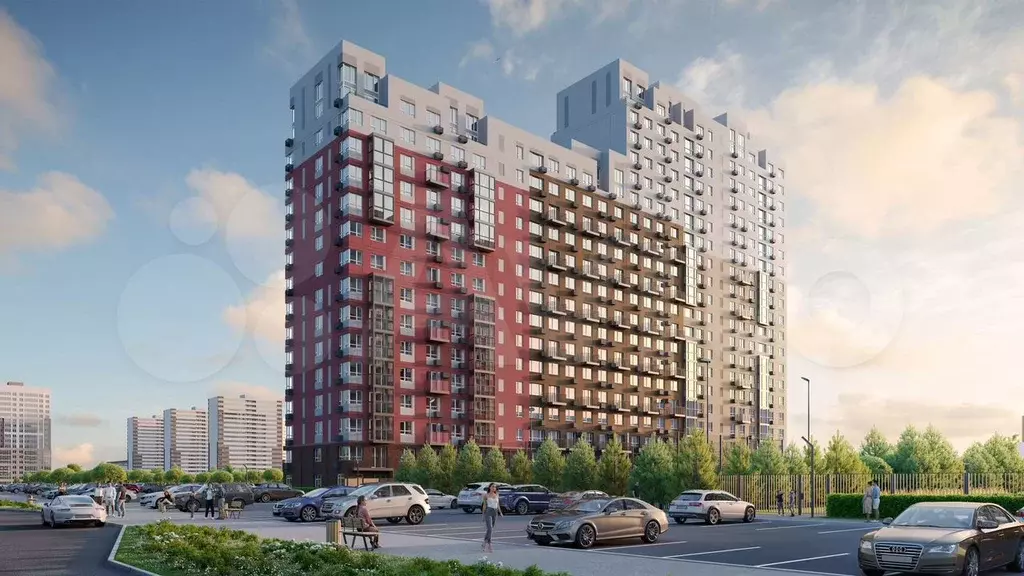 2-к. квартира, 57,3 м, 15/21 эт. - Фото 1