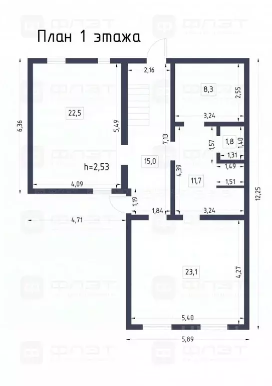 Дом в Татарстан, Зеленодольский район, Осиновское с/пос, с. Новая Тура ... - Фото 2