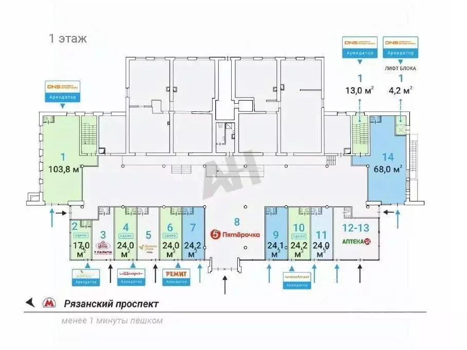 Помещение свободного назначения в Москва 1-я Новокузьминская ул., 21К2 ... - Фото 1