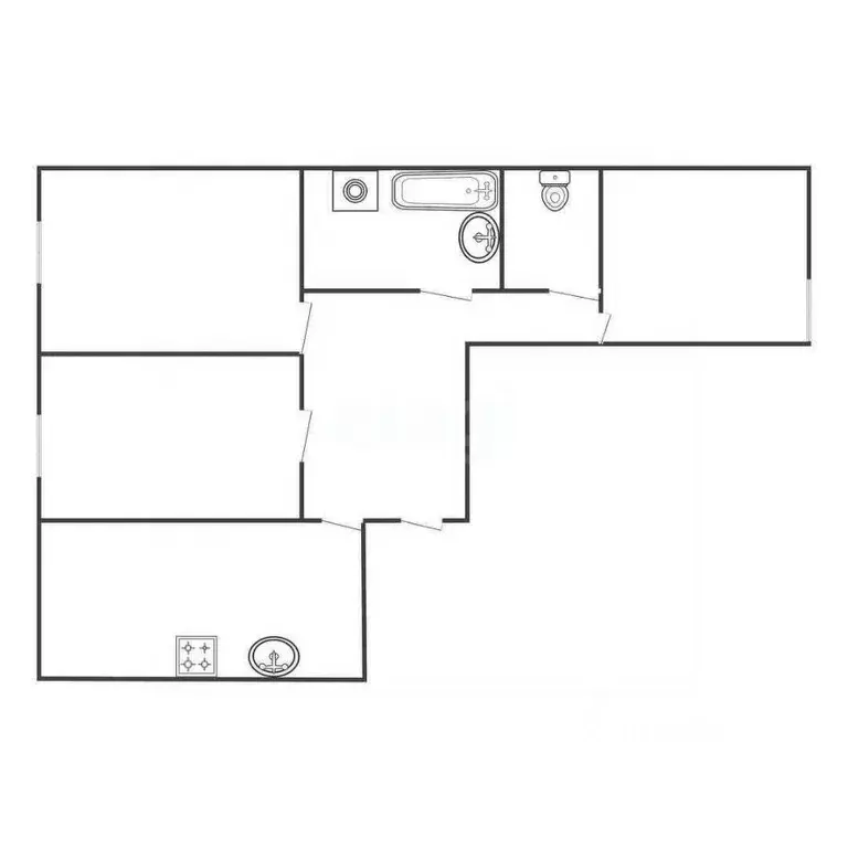 3-к кв. Белгородская область, Старый Оскол Старая Мельница кв-л, 9 ... - Фото 2