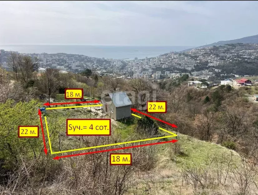 Участок в Крым, Ялта Васильевка мкр,  (4.0 сот.) - Фото 0