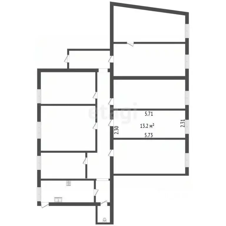 Комната Санкт-Петербург ул. Декабристов, 11 (13.2 м) - Фото 1