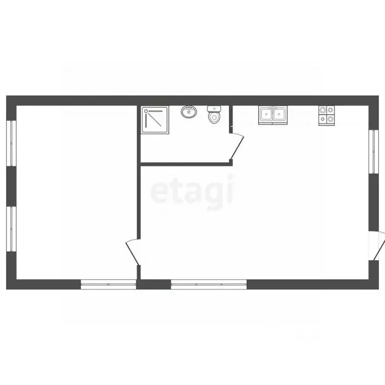 Дом в Камчатский край, Елизовский муниципальный округ, Рябинка ... - Фото 2