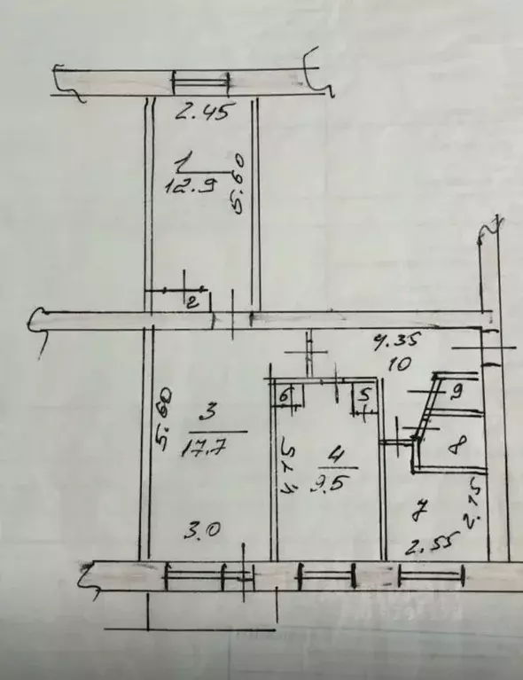 3-к кв. Татарстан, Казань ул. Восход, 2 (60.0 м) - Фото 2