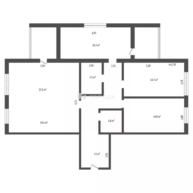 4-к кв. Алтайский край, Барнаул тракт Змеиногорский, 35А (118.0 м) - Фото 2