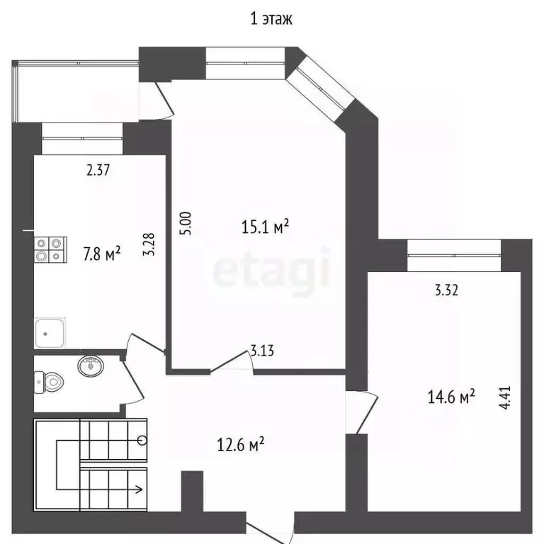 4-к кв. Омская область, Омск ул. Кирова, 24 (90.0 м) - Фото 1