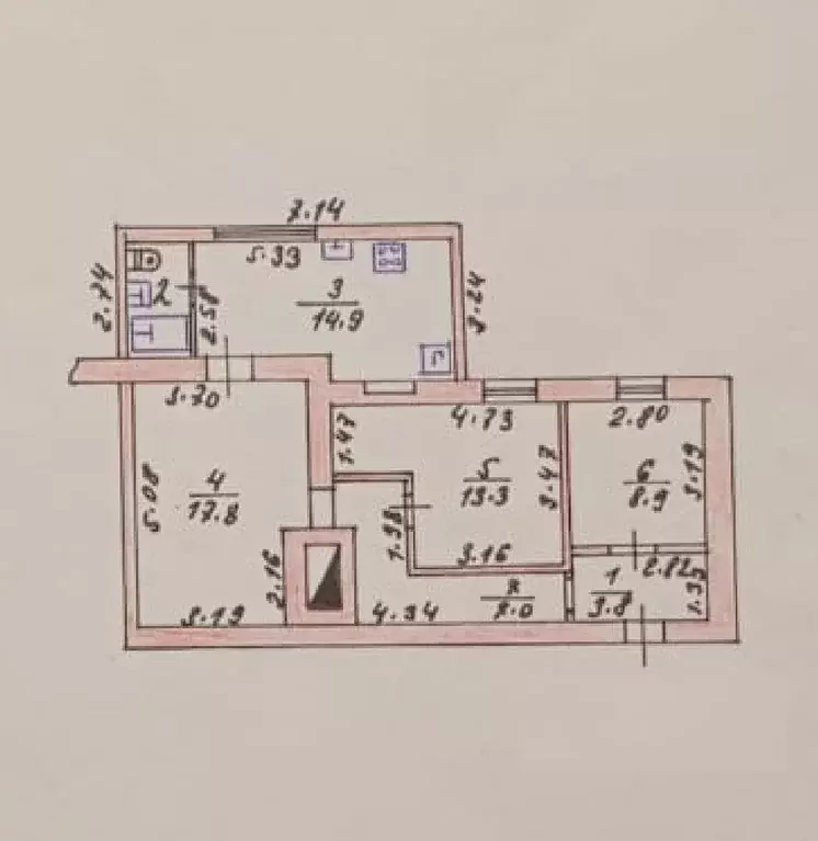 Продаётся 3-к квартира, 61 м - Фото 1
