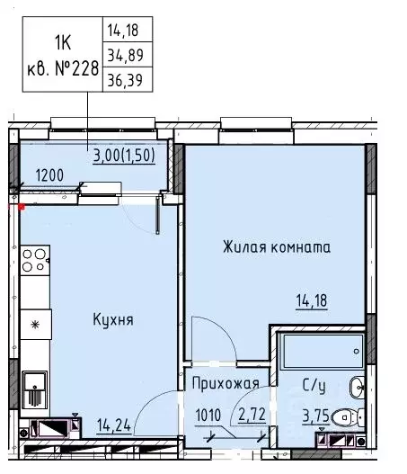 1-к кв. Ростовская область, Батайск ул. Талалихина (36.39 м) - Фото 0