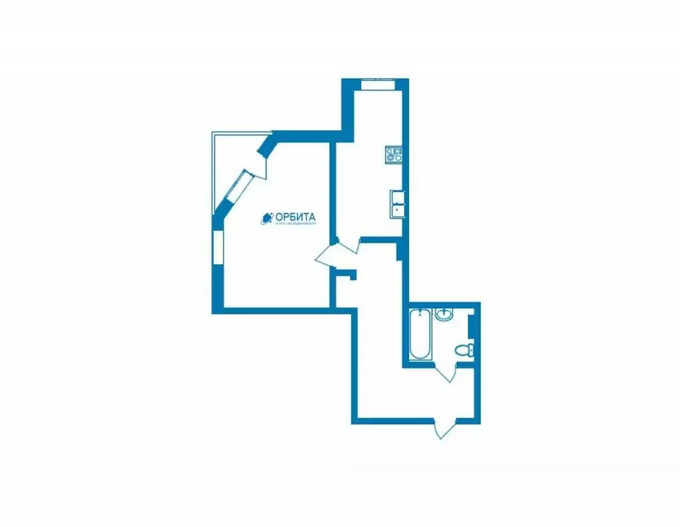 1-комнатная квартира: Тюмень, улица Станислава Карнацевича, 1к1 (42.6 ... - Фото 1