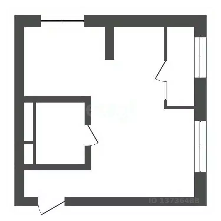 1-к кв. Амурская область, Благовещенск Краснофлотская ул., 180 (36.6 ... - Фото 2