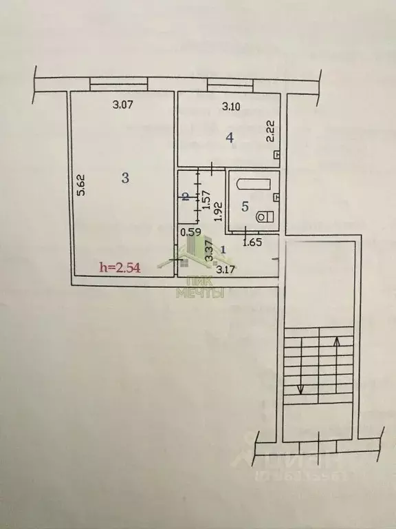 1-к кв. Бурятия, Улан-Удэ ул. Жердева, 130 (34.6 м) - Фото 2