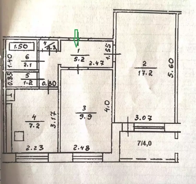 2-к кв. Башкортостан, Уфа Грозненская ул., 67/5 (45.1 м) - Фото 1