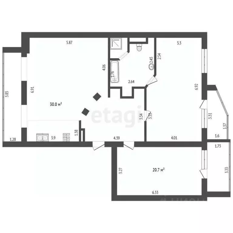 3-к кв. Орловская область, Орел Холодная ул., 8 (116.5 м) - Фото 2