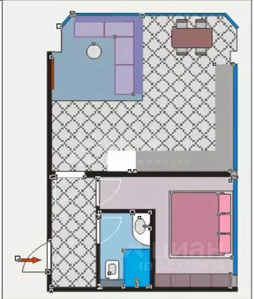 1-к кв. Дагестан, Махачкала ул. Титова, 13 (46.0 м) - Фото 2