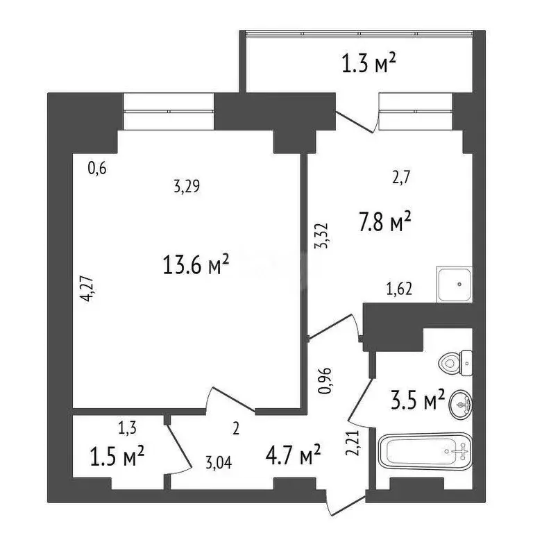 1-комнатная квартира: Красноярск, Ключевская улица, 85 (31.1 м) - Фото 1