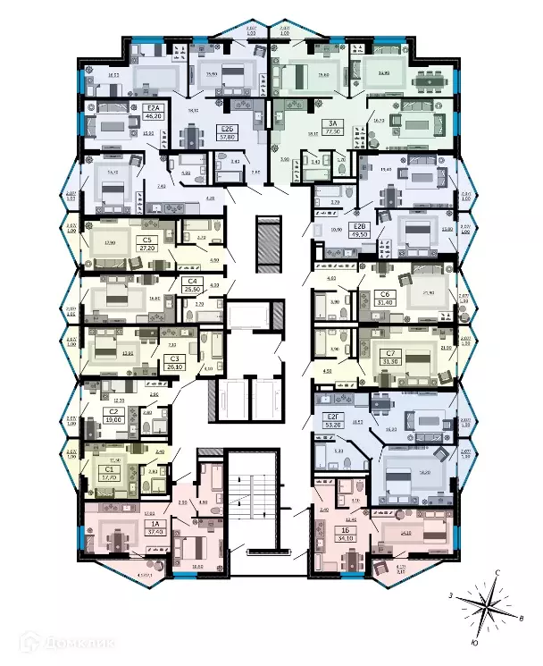 Продаётся 2-к квартира, 57.6 м - Фото 1