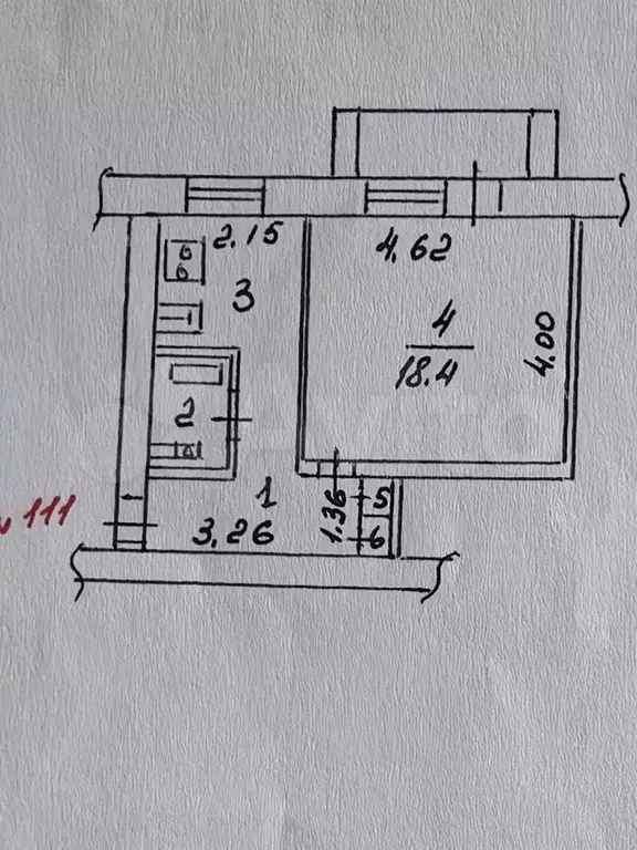 1-к. квартира, 32,1 м, 5/5 эт. - Фото 0