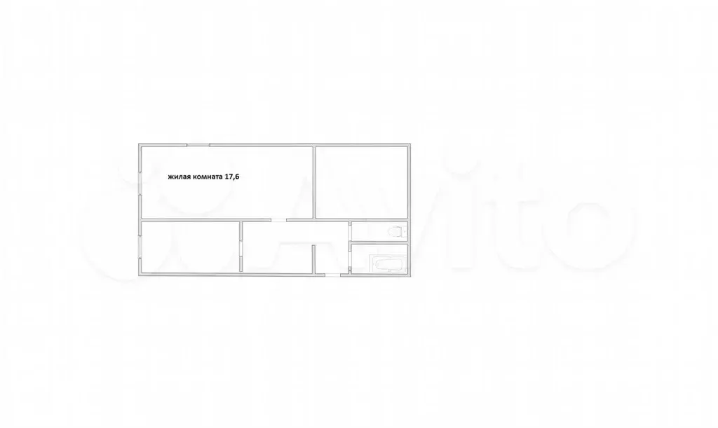Квартира-студия, 17,6 м, 3/5 эт. - Фото 0