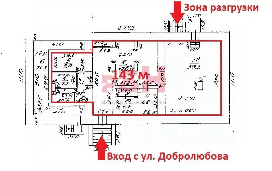 Торговая площадь в Свердловская область, Екатеринбург ул. Добролюбова, ... - Фото 1