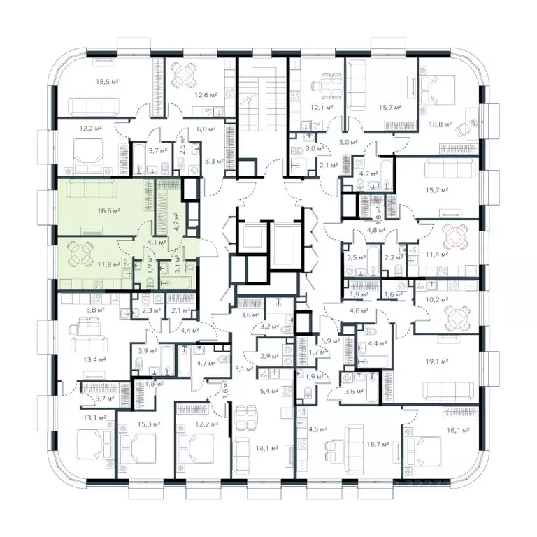 1-к кв. Приморский край, Владивосток Дом на Востоке жилой комплекс, ... - Фото 2