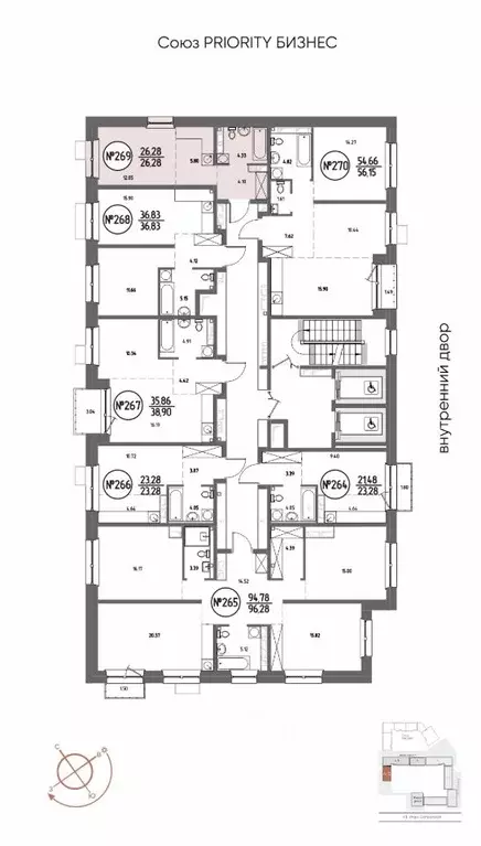 1-к кв. Иркутская область, Иркутск Макс жилой комплекс (26.28 м) - Фото 2