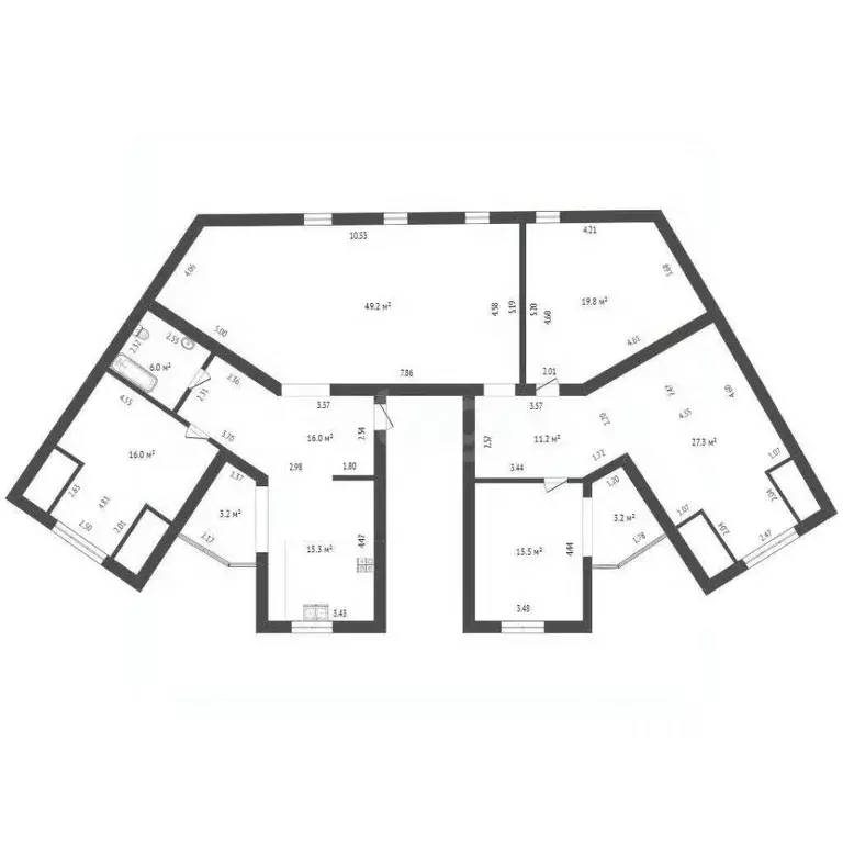 4-к кв. Калининградская область, Калининград ул. Герцена, 1Ж (183.6 м) - Фото 2