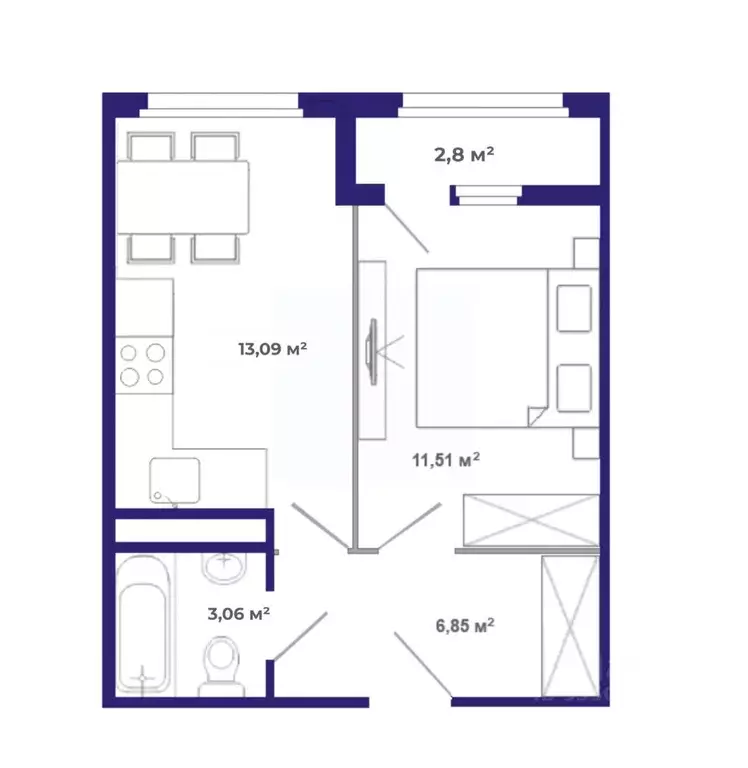 1-к кв. Иркутская область, Иркутский муниципальный округ, Маркова рп, ... - Фото 1