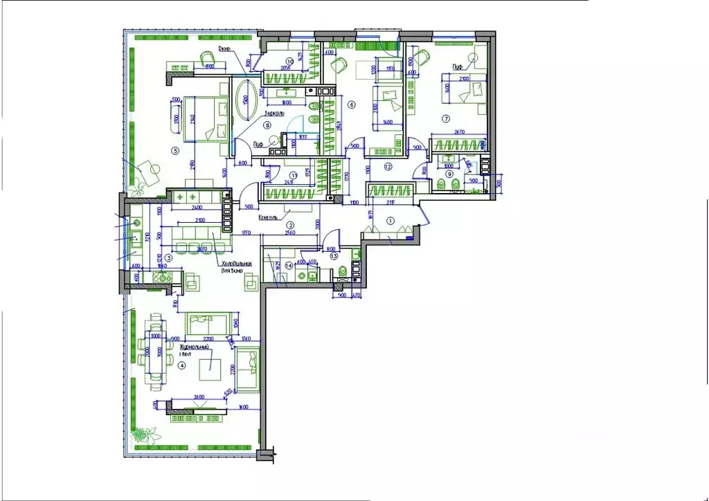 4-к кв. Санкт-Петербург Спортивная ул., 2 (215.0 м) - Фото 1