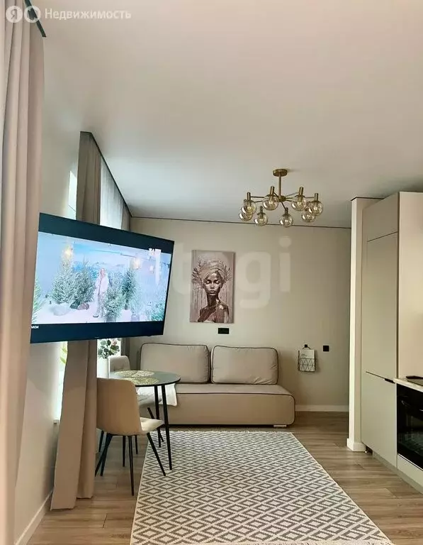 Квартира-студия: Тюмень, улица Пожарных и Спасателей, 1к1 (31 м) - Фото 1