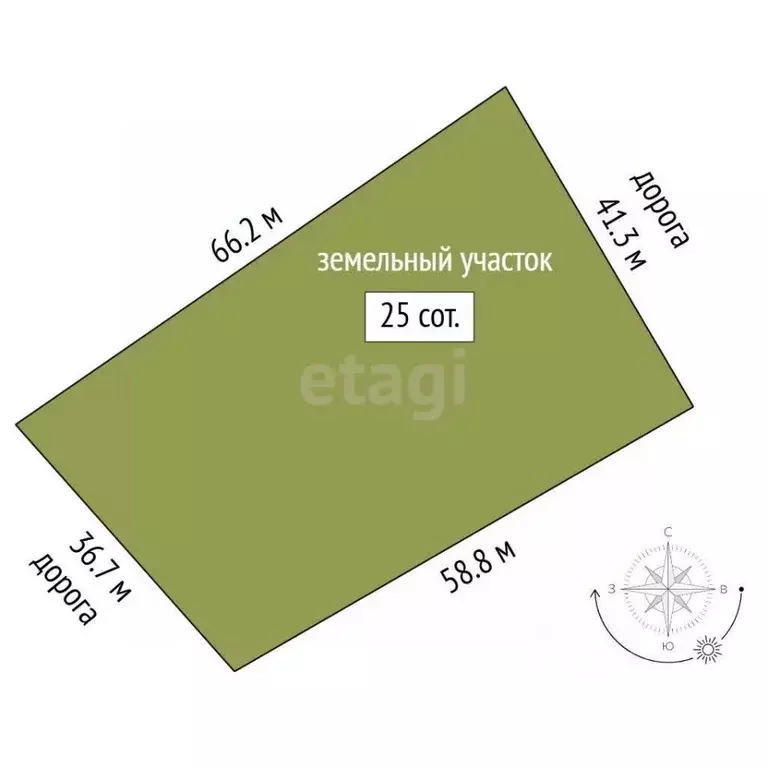 Участок в Самарская область, Волжский район, Рождествено с/пос, с. ... - Фото 2