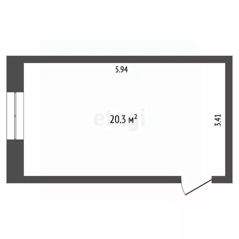 Студия Краснодарский край, Анапа Терская ул., 40 (20.3 м) - Фото 2