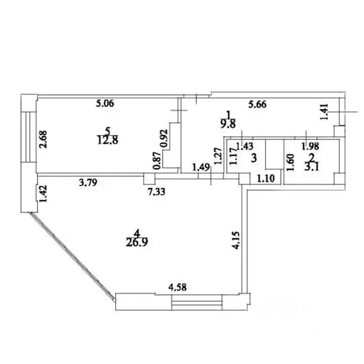 2-к кв. Ставропольский край, Ессентуки Октябрьская ул., 8/5 (75.3 м) - Фото 0