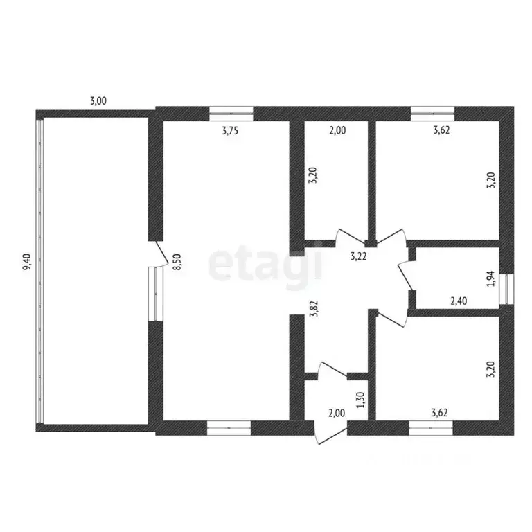 Дом в Амурская область, Благовещенский район, пос. Вадимово  (111 м) - Фото 2