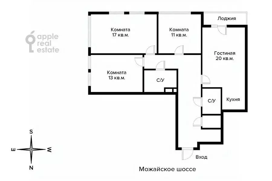4-к кв. Москва ул. Красных Зорь, 33А (95.0 м) - Фото 2