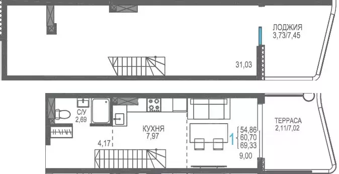 Студия Крым, Сакский район, Лесновское с/пос, с. Прибрежное Розовое ... - Фото 1