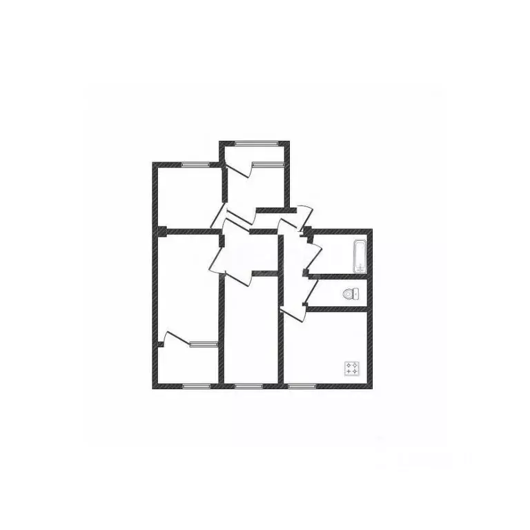 4-к кв. Белгородская область, Валуйки ул. Калинина, 39В (83.4 м) - Фото 2