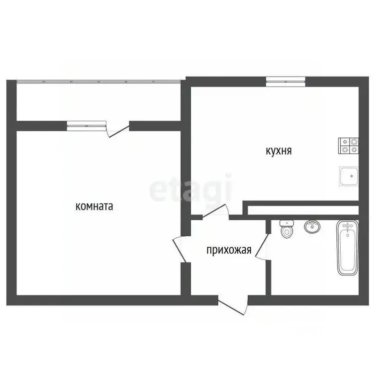 1-к кв. Воронежская область, Воронеж ул. Шидловского, 13 (34.1 м) - Фото 1